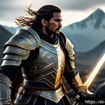 블레이드소울 레볼루션 유료 아이템 효율성 비교 - A dynamic fantasy warrior character equipped with premium armor and an exclusive weapon, standing co...